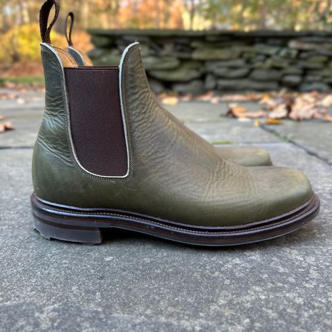 Viberg Chelsea in Horween Olive Chromepak