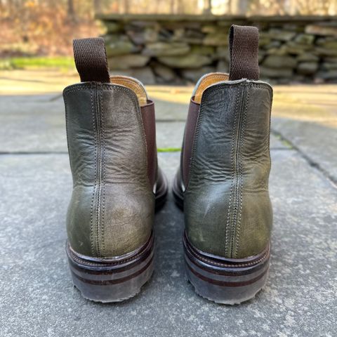 Viberg Chelsea in Horween Olive Chromepak