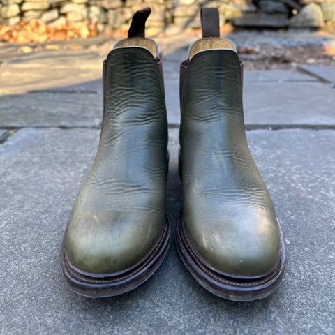 Viberg Chelsea in Horween Olive Chromepak