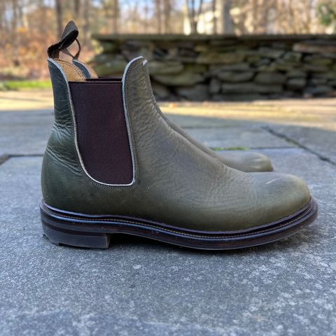 Viberg Chelsea in Horween Olive Chromepak