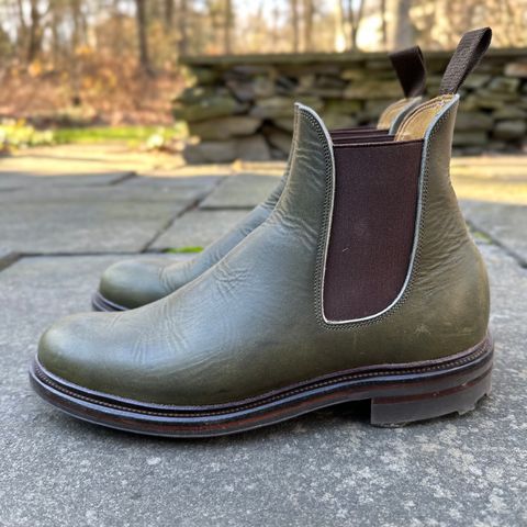 Viberg Chelsea in Horween Olive Chromepak