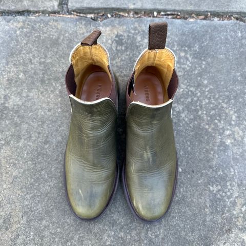 Viberg Chelsea in Horween Olive Chromepak
