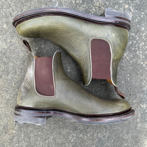 Viberg Chelsea in Horween Olive Chromepak