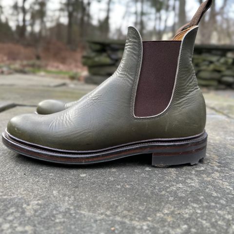 Viberg Chelsea in Horween Olive Chromepak