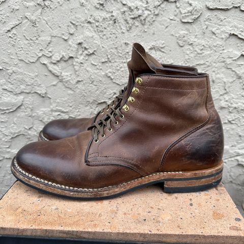 View photo of Viberg Service Boot in Horween Natural Chromexcel