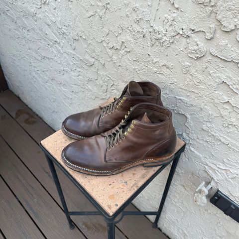 View photo of Viberg Service Boot in Horween Natural Chromexcel