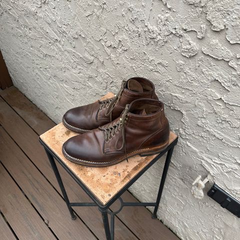 View photo of Viberg Service Boot in Horween Natural Chromexcel