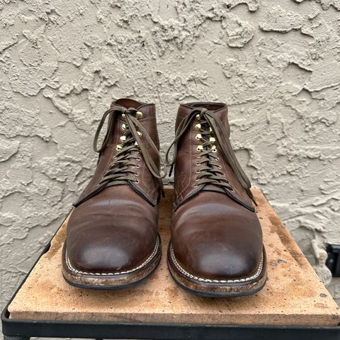 View photo of Viberg Service Boot in Horween Natural Chromexcel