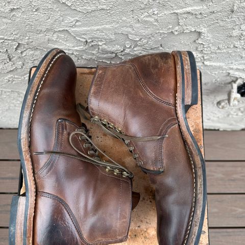 View photo of Viberg Service Boot in Horween Natural Chromexcel