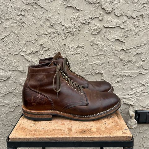 View photo of Viberg Service Boot in Horween Natural Chromexcel