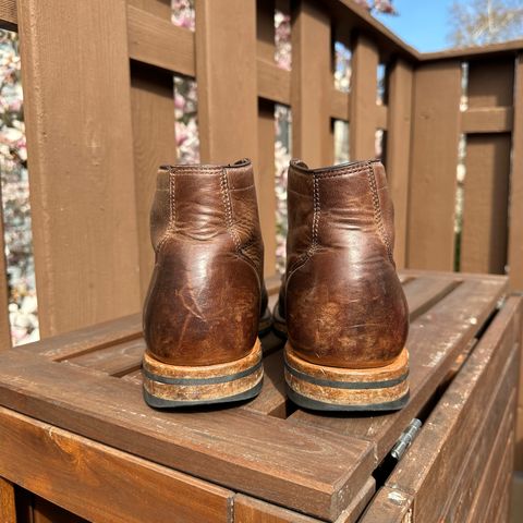 View photo of Viberg Service Boot in Horween Natural Chromexcel