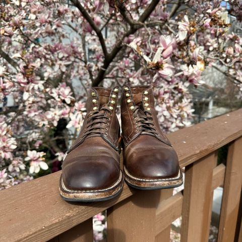 View photo of Viberg Service Boot in Horween Natural Chromexcel