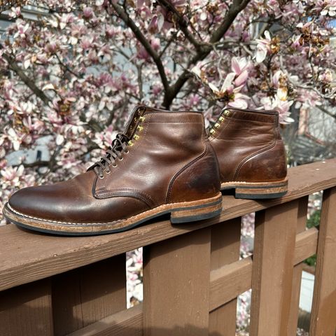 View photo of Viberg Service Boot in Horween Natural Chromexcel