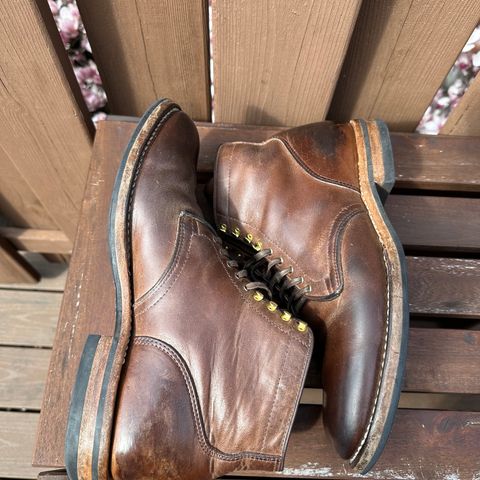 View photo of Viberg Service Boot in Horween Natural Chromexcel