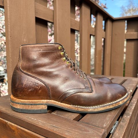 View photo of Viberg Service Boot in Horween Natural Chromexcel