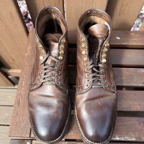 View photo of Viberg Service Boot in Horween Natural Chromexcel