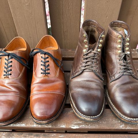 View photo of Viberg Service Boot in Horween Natural Chromexcel