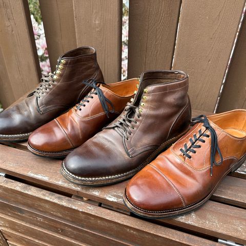 View photo of Viberg Service Boot in Horween Natural Chromexcel