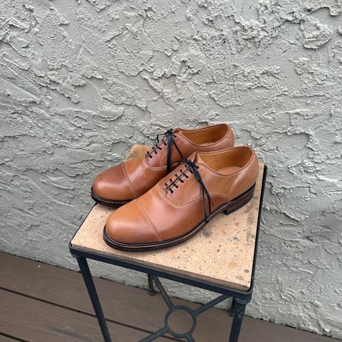 Viberg Bastion Oxford in Horween Natural Shell Cordovan
