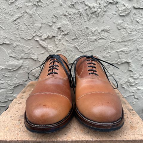 Viberg Bastion Oxford in Horween Natural Shell Cordovan