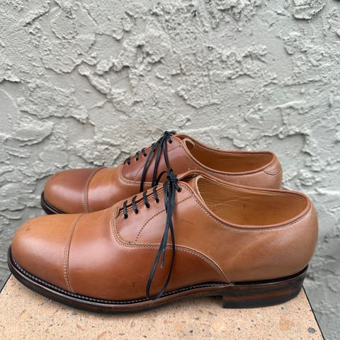 Viberg Bastion Oxford in Horween Natural Shell Cordovan