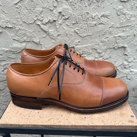Viberg Bastion Oxford in Horween Natural Shell Cordovan