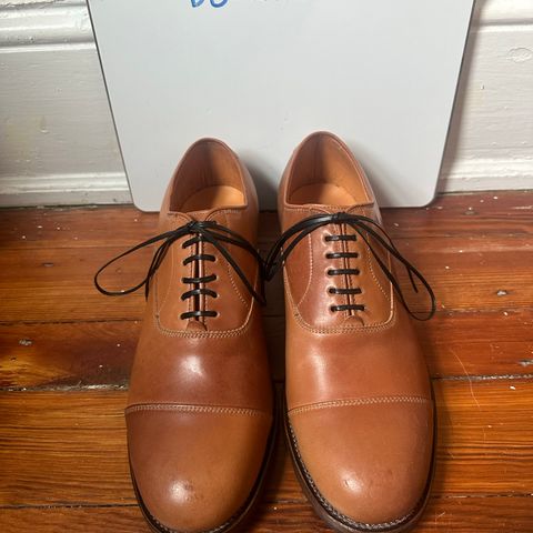Viberg Bastion Oxford in Horween Natural Shell Cordovan