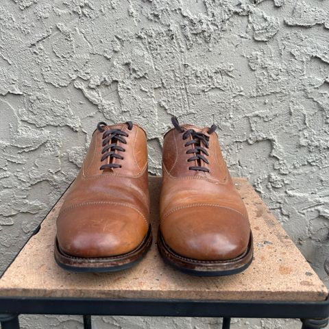 Viberg Bastion Oxford in Horween Natural Shell Cordovan
