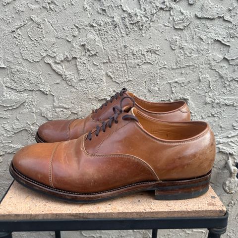 Viberg Bastion Oxford in Horween Natural Shell Cordovan