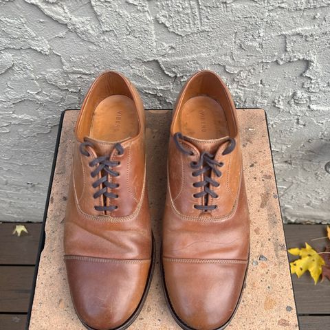 Viberg Bastion Oxford in Horween Natural Shell Cordovan