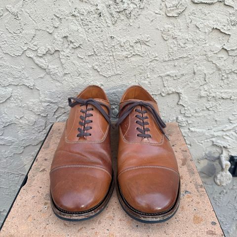 Viberg Bastion Oxford in Horween Natural Shell Cordovan
