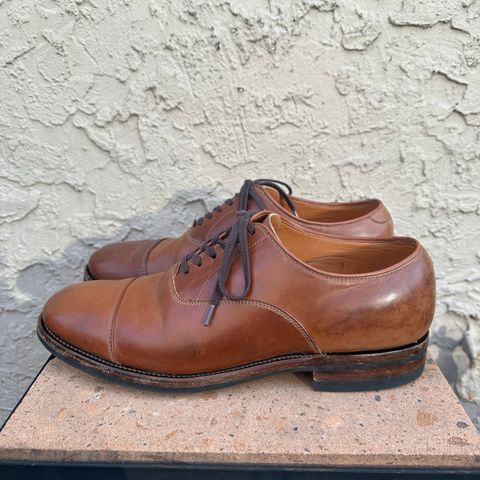 Viberg Bastion Oxford in Horween Natural Shell Cordovan