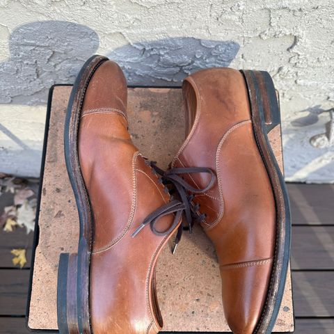 Viberg Bastion Oxford in Horween Natural Shell Cordovan
