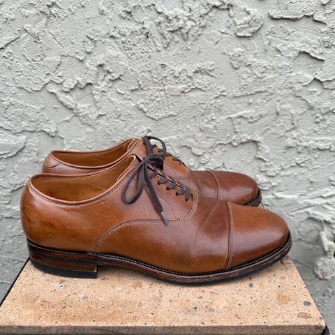 Viberg Bastion Oxford in Horween Natural Shell Cordovan