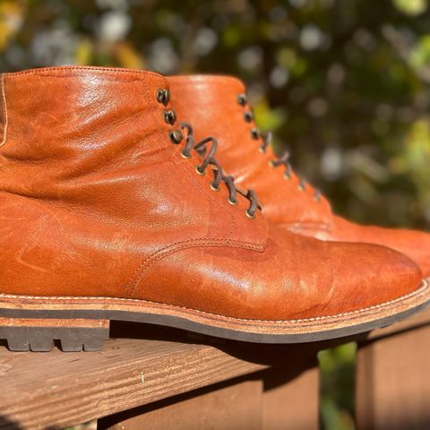 Grant Stone Edward Boot in Incas Rust Kangaroo