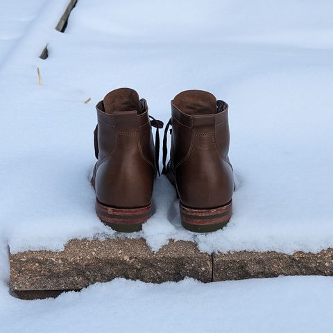 Jakkrabbits Service Boot in Horween Olive Chromexcel