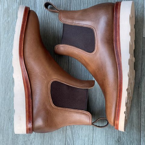 Benzein The Seventh Chelsea Boot in Horween Natural Chromexcel