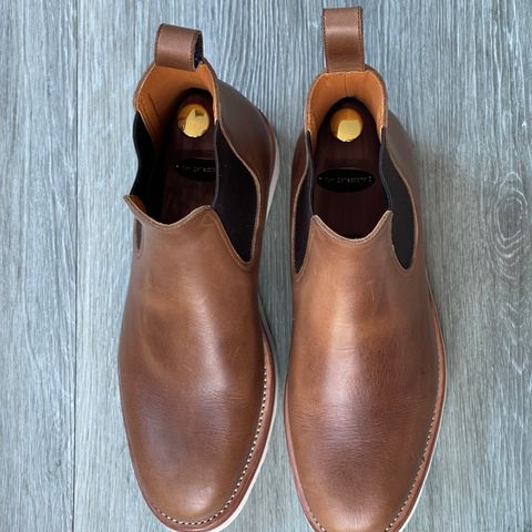 Benzein The Seventh Chelsea Boot in Horween Natural Chromexcel