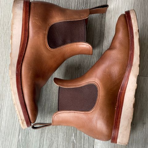 View photo of Benzein The Seventh Chelsea Boot in Horween Natural Chromexcel