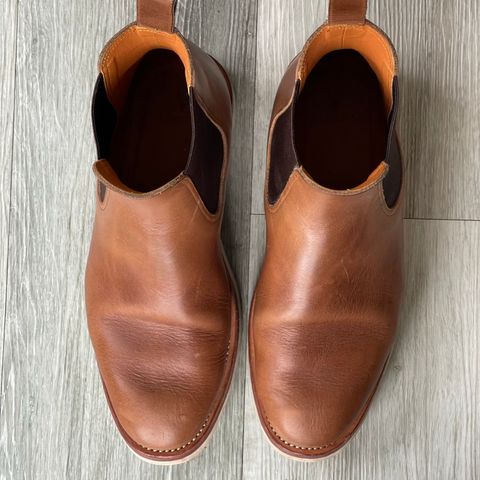 Benzein The Seventh Chelsea Boot in Horween Natural Chromexcel