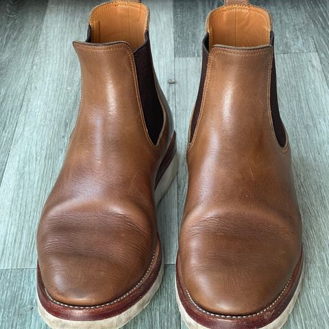 View photo of Benzein The Seventh Chelsea Boot in Horween Natural Chromexcel