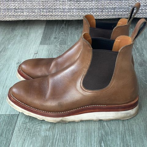 View photo of Benzein The Seventh Chelsea Boot in Horween Natural Chromexcel