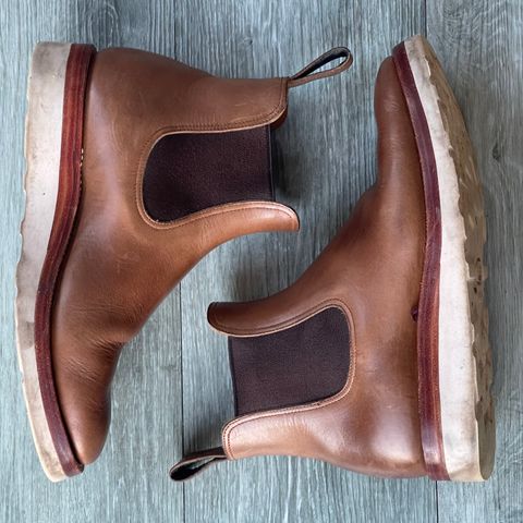 View photo of Benzein The Seventh Chelsea Boot in Horween Natural Chromexcel