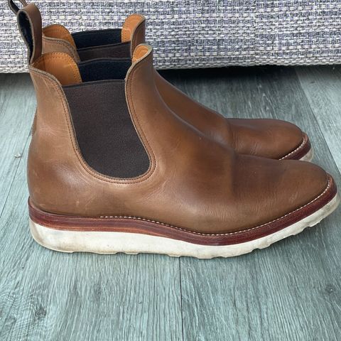 View photo of Benzein The Seventh Chelsea Boot in Horween Natural Chromexcel