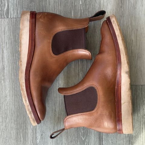 View photo of Benzein The Seventh Chelsea Boot in Horween Natural Chromexcel