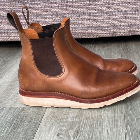 View photo of Benzein The Seventh Chelsea Boot in Horween Natural Chromexcel