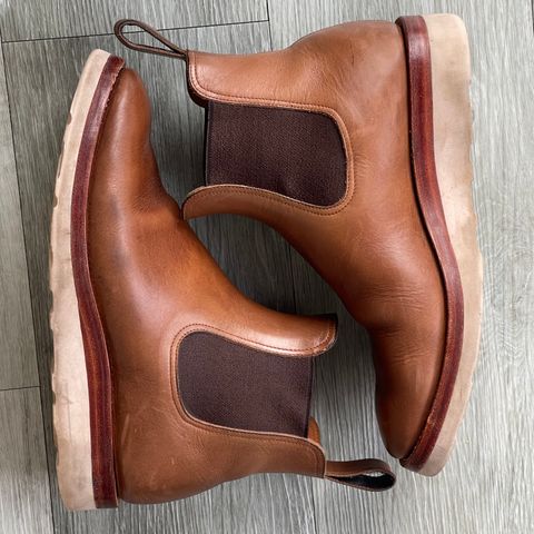 View photo of Benzein The Seventh Chelsea Boot in Horween Natural Chromexcel