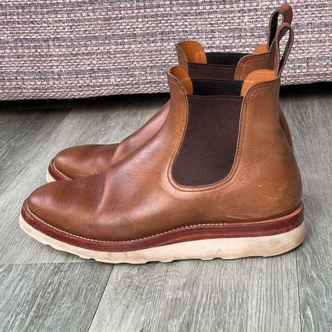 View photo of Benzein The Seventh Chelsea Boot in Horween Natural Chromexcel