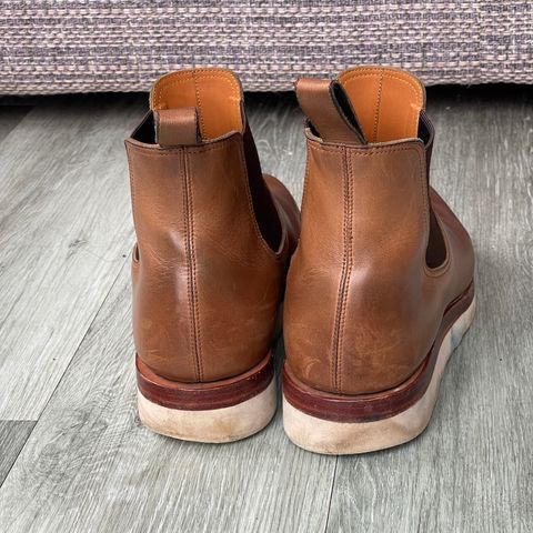 View photo of Benzein The Seventh Chelsea Boot in Horween Natural Chromexcel