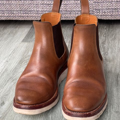 View photo of Benzein The Seventh Chelsea Boot in Horween Natural Chromexcel